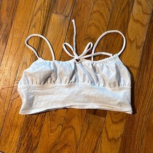 Adorable new white crop top/bralette from Tillys.